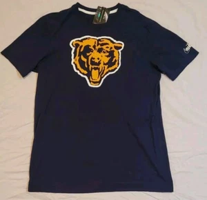 Chicago Bears Nike Tri Blend Rewind Logo T Shirt Navy Men's Medium NWT - Picture 1 of 6