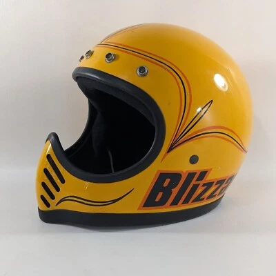 Bell Moto Star III 1975 Blizzard Yellow Motorcycle Motorcross Helmet 7.75 - 62 - Image 1 of 4