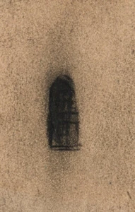 K. WOLF (1901-1993), Pflasterweg zu düsterem Torbogen,  1928, Kohle Moderne - Picture 1 of 5