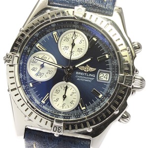 BREITLING Chronomat A13050.1 Date Navy Dial Automatic Men's Watch_666496