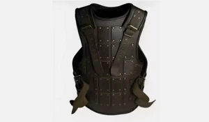 Medieval Viking Leather Body Armor LARP Cosplay Costume Brown Breastplate - Picture 1 of 2