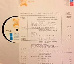 RADIO SHOW:3/9/88 MONEY! BEATLES COMPLETE SET, PINK FLOYD,HOLLIES,J.GEILS,O'JAYS - Picture 1 of 2