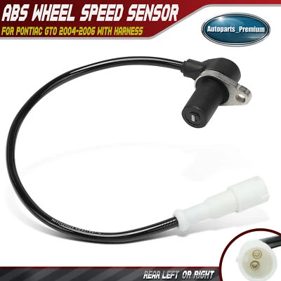 Sensor de velocidad de rueda ABS trasero izquierdo o derecho con arnés para Pontiac GTO 2004-2006 Foto 1 de 4