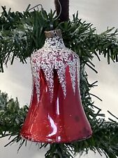 Alter Weihnachtsschmuck Christbaumschmuck Glocke Rot 5730/23