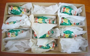 9 Vintage Blown Glass W Germany Christmas Ornaments Frog w Banjo Set In Box - Picture 1 of 4