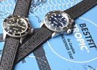 Bracelet de montre de plongée vintage Swiss Tropic 20 mm années 1960 neuf pour Submariner GMT Explorer