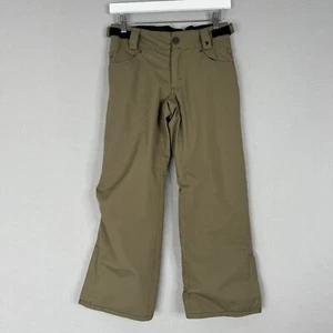 686 Boys Snow Pants Medium Brown Infinity Cargo Insulated Boot Gaiter Waterproof - Picture 1 of 13