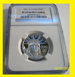 2002 American Platinum Eagle $50  NGC PF 70 RARE - Picture 1 of 1