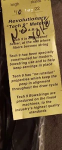 New In Package Tech 9 Control Cable 40" Length 22 Strands No Yoke! - Picture 1 of 2