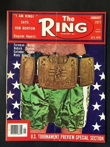 The Ring Boxing Magazine January 1977 Championship Belt - Picture 1 of 2
