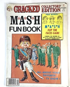 Cracked Magazine Collectors' Ed.  Sept. 1983 MASH Fun Book, Flip The Faces Game - Picture 1 of 11