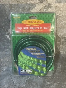 Celebrations 18ft Indoor Outdoor Flexible Rope Light Green NEW - Picture 1 of 11