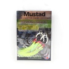 Mustad Twin Assist Jigging Hooks Size M 1/0 Green (4578)