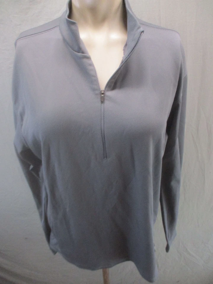 NIKE DRI-FIT ACG Talla L Para Hombres Gris 1/2 Cremallera Cuello Soporte Capa Base Pullover 945 Foto 1 de 4