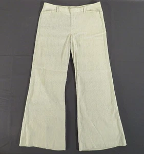 BANANA REPUBLIC Women's 10 (Actual 34x32) Linen Blend Flowy Wide Leg Flare Pants - Picture 1 of 5