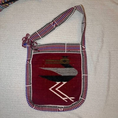 Bolso de hombro étnico tejido a mano vintage | Arte popular tradicional | Único hecho a mano Foto 1 de 4