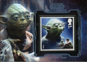 2016 Star Wars Masterwork Stamp Relics #NNO Yoda /249 - NM-MT