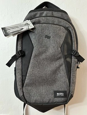 Solo New York Nomad Unbound Travel Backpack, Model Nor701-10 Black & Gray NWT - Image 1 of 4