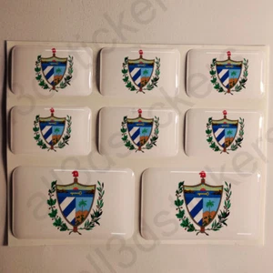 Autocollant Cuba Armoiries Cuba Blason 3D Résine Adhésif Autocollants Moto - Imagen 1 de 1
