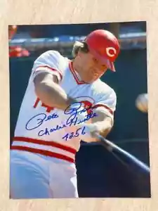 RARE Pete Rose Auto Signed 8x10 Photo from the Wheaties Box Charlie Hustle 4256 - Picture 1 of 1