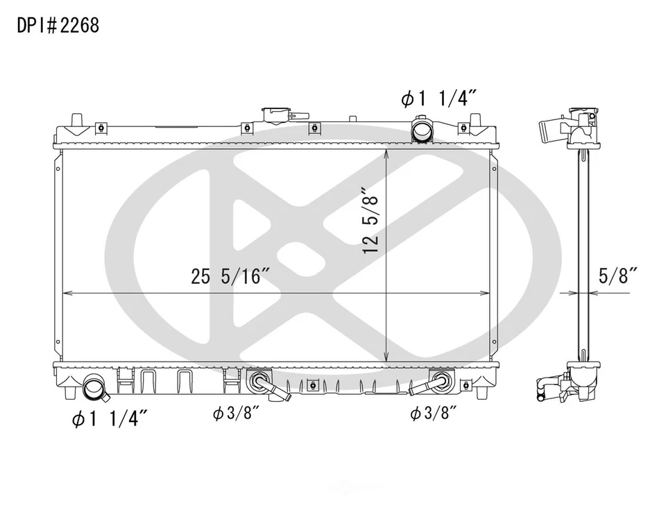 Radiador Koyo A2268 para Mazda Miata 1999 Foto 1 de 1