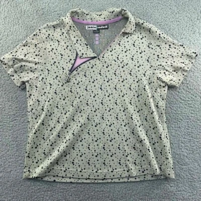 Jamie Sadock Womens Golf Polo Fashion On Trend Tennis Pickleball Top Blouse M - Image 1 of 4