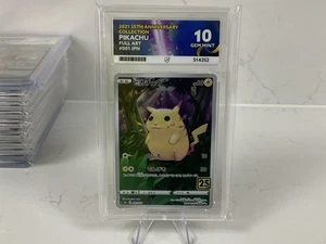 Pokemon Pikachu 25th Anniversary Coll. Japanese Full Art #001 Ace 10 Gem Mint - Bild 1 von 2