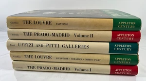 Lot of 5 Great Galleries Series by Appleton Century 1965 HCDJ, Louvre, Prado.. - Picture 1 of 15