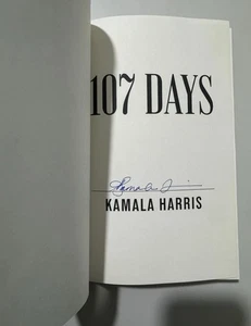 Libro FIRMADO Kamala Harris Vicepresidente 107 Días HC AUTOGRAFIADO | PREVENTA - Imagen 1 de 3
