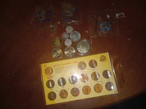 Kleine Münzsammlung 3 Silber Canadian Dimes 4 Susan B Anthony Dollars 86 Half  - Bild 1 von 5