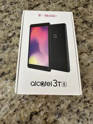 New Alcatel 3T 16 GB Wi-Fi + 4G 8 Inch Android Tablet - Black - 9027W (T-Mobile) - Image 1 of 4