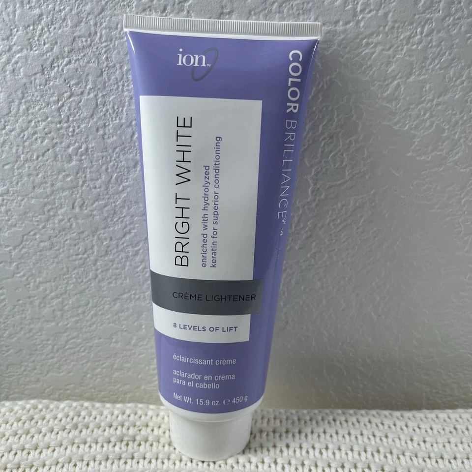 NOVO clareador creme branco brilhante Ion Color Brilliance 15,9 oz alvejante de cabelo - Imagem 1 de 3