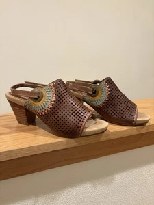 Spring Step L'artiste - Size 38 - Women’s sandals / Wedge - Leather - Floral - Picture 1 of 11