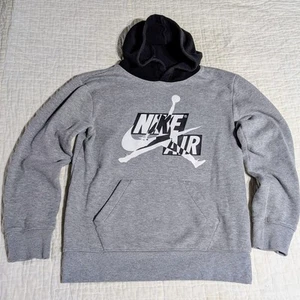 Jordan Jumpman Boys Nike Air Pullover Hoodie Sweatshirt Medium 10-12 Years Gray - Picture 1 of 11