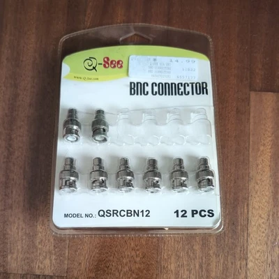 Q-See Paquete de 8 Adaptador Conector Coaxial BNC Macho a RCA Hembra Cámara CCTV Foto 1 de 4