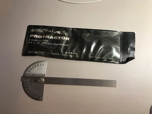 General Protractor Round Head Stainless Steel #18 USA - Picture 1 of 5