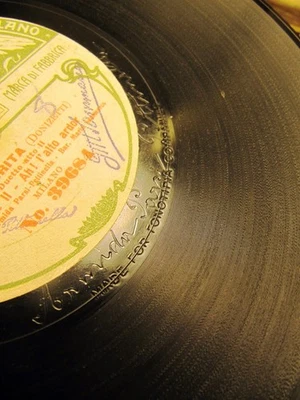 1906 Signed ARMIDA PARSI PETTINELLA Mario Sammarco FONOTIPIA Favorita Quando 78 - Image 1 of 4