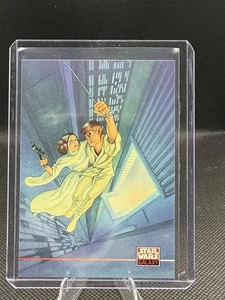 1994 Topps Galaxy Star Wars Serie 2 #264 New Visions 2 Leia/Luke Skywalker - Imagen 1 de 2