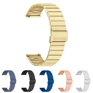 20 MM & 22 MM Replacement Stainless Steel Adjustable Band Smart Watch Bracelet - Picture 1 of 49