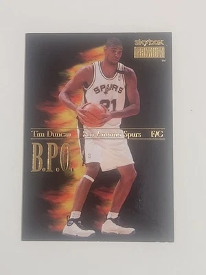 SkyBox Premium B.P.O. 1998-99 TIM DUNCAN #5 - Espuelas de inserción BPO PATIO 🔥🔥🔥 Foto 1 de 2