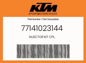 KTM Genuine Injector Kit Cpl. - 77141023144 - Picture 1 of 1