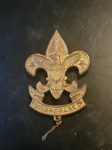 Vintage Boy Scouts Of America "Be Prepared" Pat 1911 Brass Pin - Picture 1 of 2