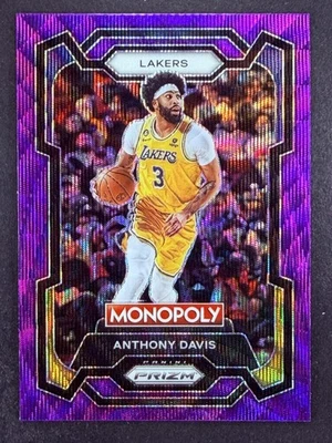 2023-24 Panini Prizm Monopoly #41 Anthony Davis Purple Los Angeles Lakers - Image 1 of 2