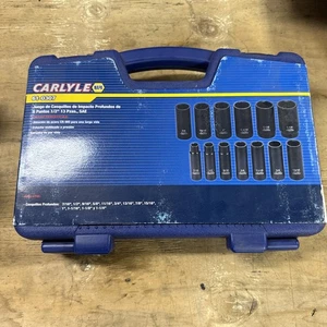 Napa Carlyle Tools 13 Pc, 1/2" Deep Impact Socket Set, SAE, #61-0307 Lifetime - Picture 1 of 4
