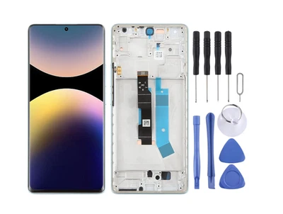 LCD Display Screen Touch Digitizer + Blue Frame For Xiaomi Redmi Note 14 Pro 4G - Image 1 of 4