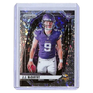 2024 Panini Prizm No Huddle JJ McCarthy RC Disco Prizm #13 Minnesota Vikings - Picture 1 of 2