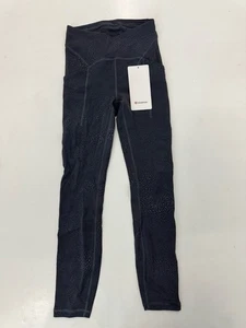 Lululemon Damen Power Thru High-Rise Tight 25" Crackle Glaze Coal Black Größe 2 - Bild 1 von 3