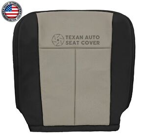 07- 08 Ford Expedition Eddie Bauer Passenger Bottom Leather Seat Cover Tan/Black