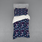 Ambesonne Sketch Pattern Bedding Set Duvet Cover Sham Fitted Sheet In 3 Sizes