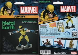 Marvel Comics Wolverine Metall Erde 3-D lasergeschnittener Stahl Modellbausatz NEU VERSIEGELT - Bild 1 von 6